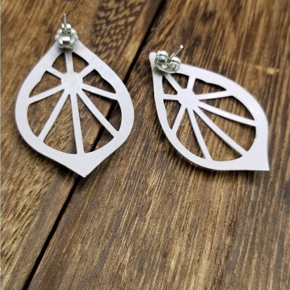 Lemon squeeze earrings vintage E0332